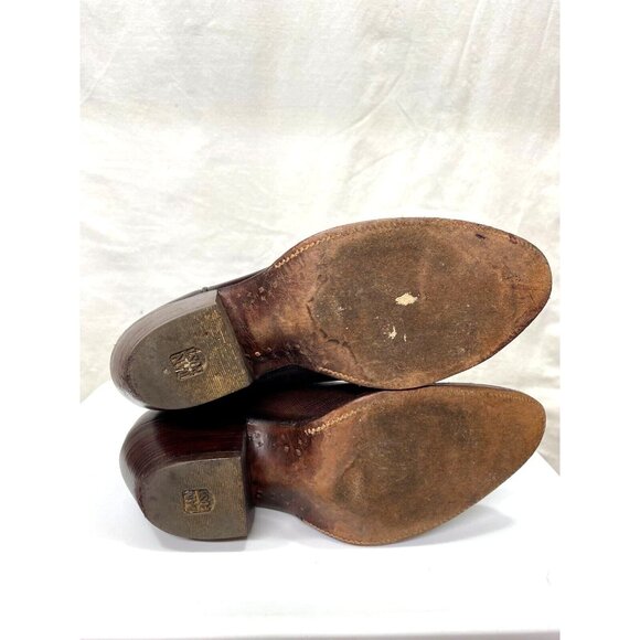 Vintage Dan Post Leather Cowboy Western Boots Womens Size 5 Country Rodeo - Picture 5 of 13